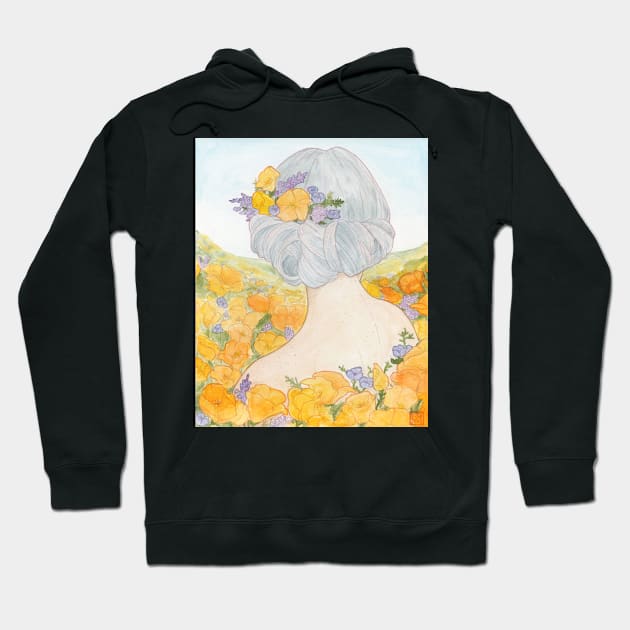 California Poppies Hoodie by aMIYAKOm